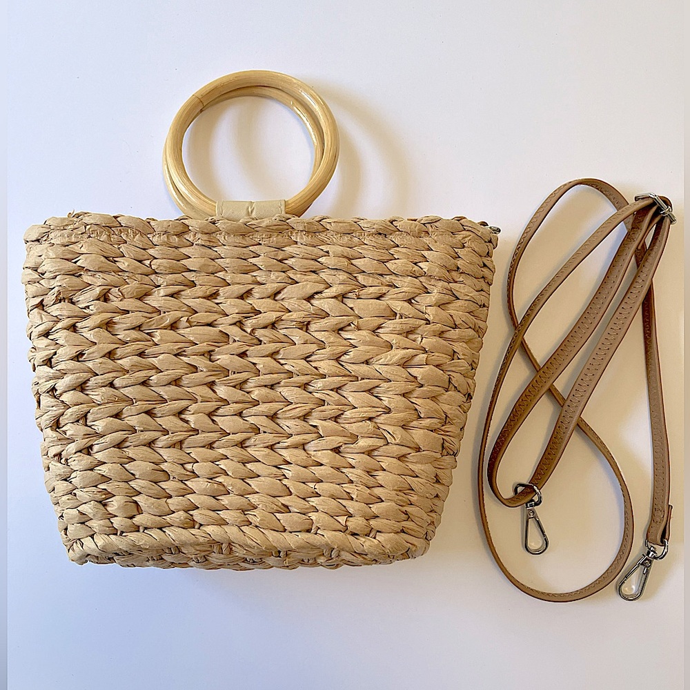 NWOT Collection 18 Straw Bag - Picture 2 of 9